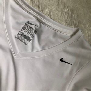White Nike Dri Fit Tee